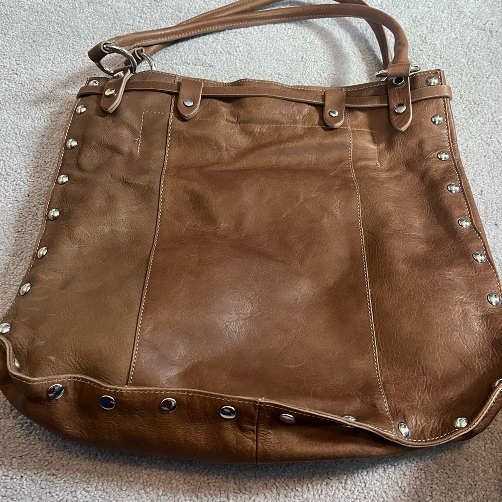 Maurizio Taiuti Brown leather with Studs Women's Bag - Picture 5 of 10